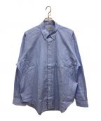 SEDAN ALL-PURPOSEセダンオールパーパス）の古着「Poplin Stripe Big BD Shirt」｜スカイブルー