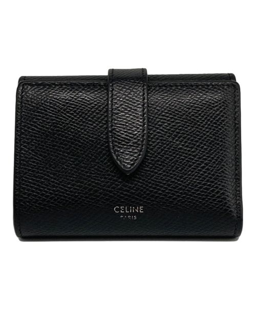 CELINE（セリーヌ）CELINE (セリーヌ) コンパクトウォレット ブラックの古着・服飾アイテム