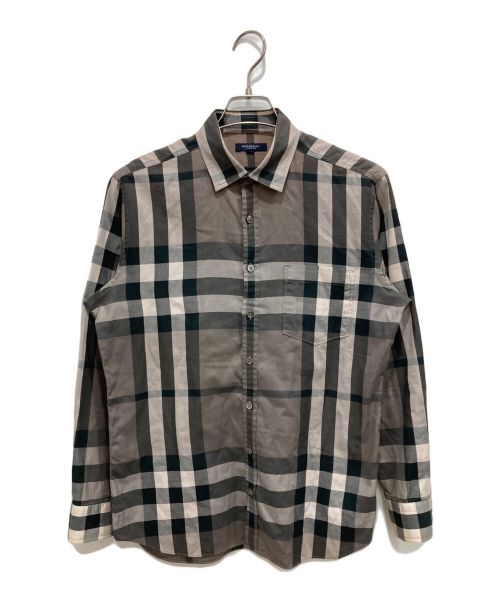 BURBERRY LONDON（バーバリーロンドン）BURBERRY LONDON (バーバリーロンドン) ノヴァチェックシャツ グレー サイズ:Mの古着・服飾アイテム