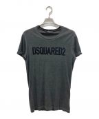 DSQUARED2ディースクエアード）の古着「ロゴTシャツ」｜ブラック