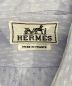 中古・古着 HERMES (エルメス) デザインドレスシャツ ブルー サイズ:39/15：13000円