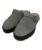 SimplyComplicatedシンプリーコンプリケイティド）の古着「SUEDE BELTED LUG MULE」｜グレー