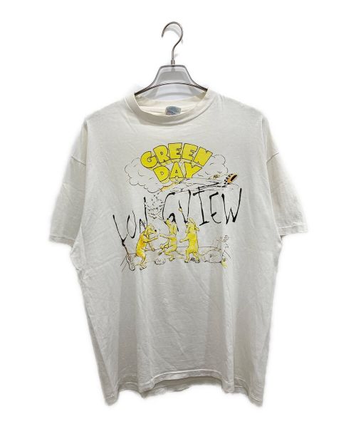 GREEN DAY（グリーンデイ）GREEN DAY (グリーンデイ) 両面プリントバンドTシャツ ホワイト サイズ:XLの古着・服飾アイテム