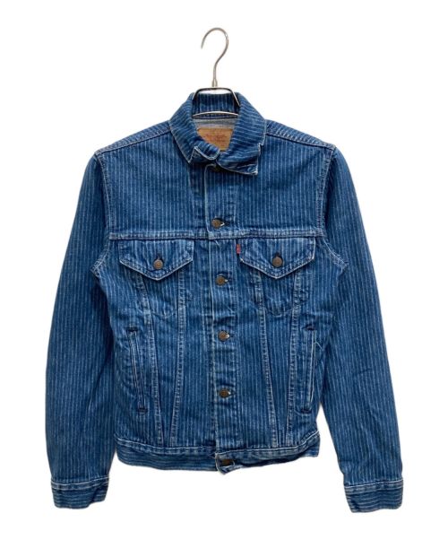 LEVI'S（リーバイス）LEVI'S (リーバイス) ストライプデニムジャケット インディゴ サイズ:34(XS)の古着・服飾アイテム