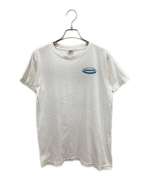 Patagonia Beneficial T's（パタゴニア ベネフィシャル ティーズ）Patagonia Beneficial T's (パタゴニア ベネフィシャル ティーズ) 90sオーバルロゴTEE ホワイト サイズ:Sの古着・服飾アイテム