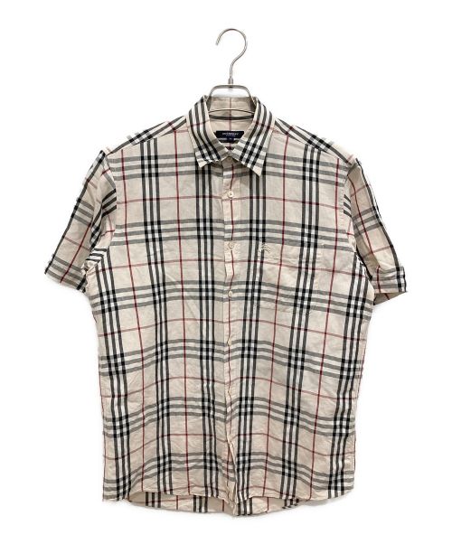 BURBERRY LONDON（バーバリーロンドン）BURBERRY LONDON (バーバリーロンドン) ノバチェックシャツ ベージュ サイズ:Mの古着・服飾アイテム