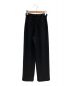 CLANE (クラネ) RIB STRIPE TUCK PANTS ブラック：5000円