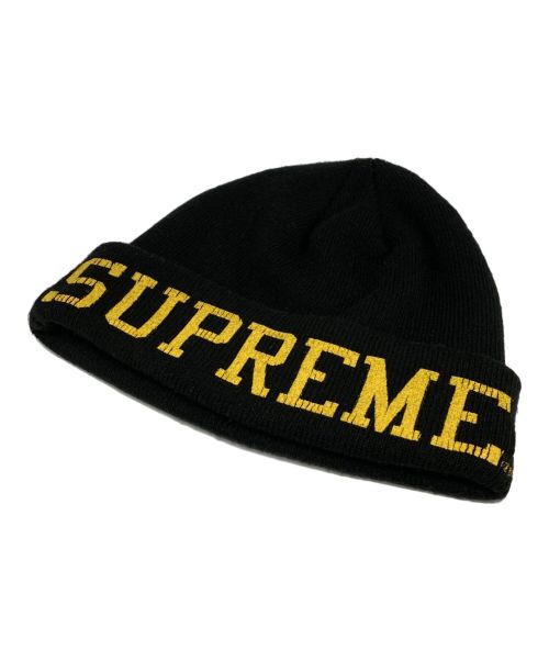 SUPREME（シュプリーム）Supreme (シュプリーム) New Era (ニューエラ) Varsity Beanie ブラックの古着・服飾アイテム