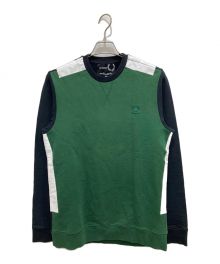 RAF SIMONS×FRED PERRY（ラフシモンズ×フレッドペリー）の古着「クルーネックスウェット」｜グリーン×ブラック