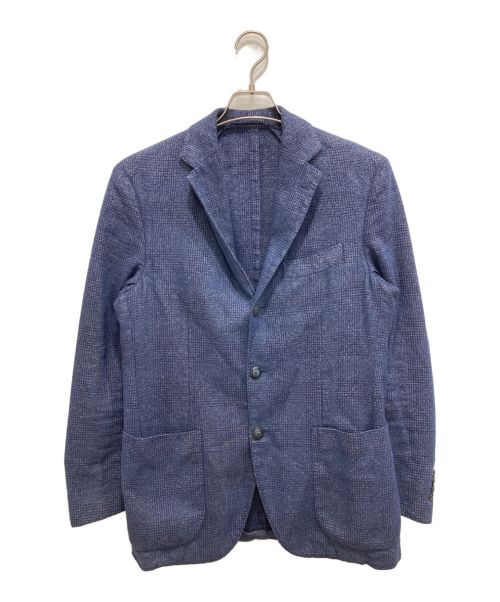 LARDINI（ラルディーニ）LARDINI (ラルディーニ) コットンリネンテーラードジャケット ネイビー サイズ:48(L)の古着・服飾アイテム