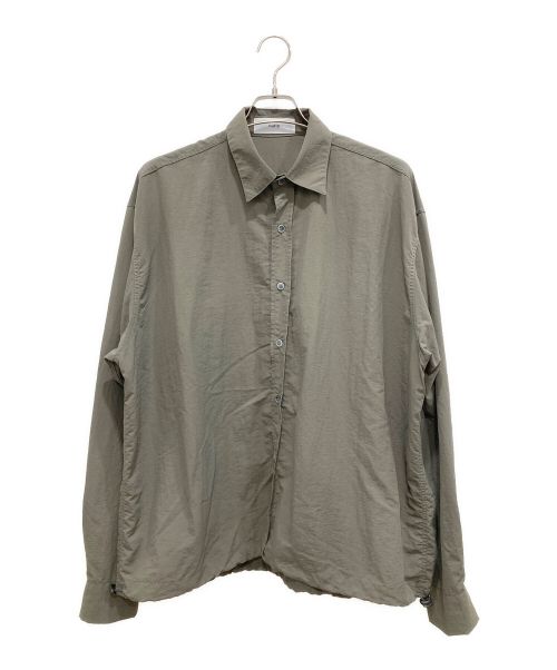 natto（ナット）natto (ナット) loose silhouette nylon shirt グレー サイズ:Freeの古着・服飾アイテム