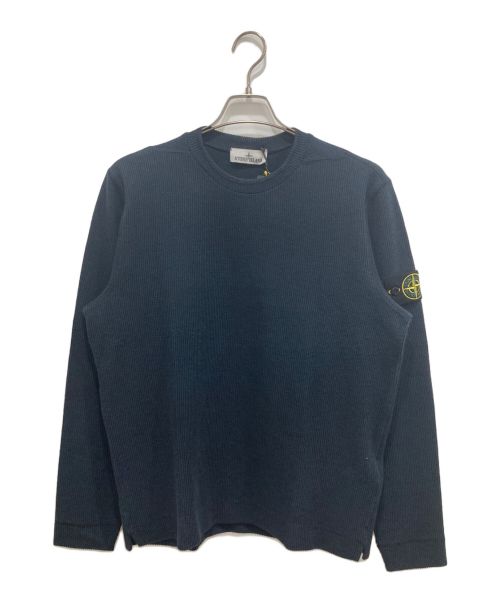 STONE ISLAND（ストーンアイランド）STONE ISLAND (ストーンアイランド) ロゴパッチクルーネックスウェット ネイビー サイズ:Mの古着・服飾アイテム