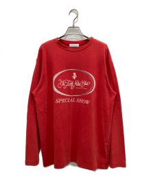 MAISON SPECIAL（メゾンスペシャル）の古着「Heart Meltet Oversized T-shirt」｜レッド