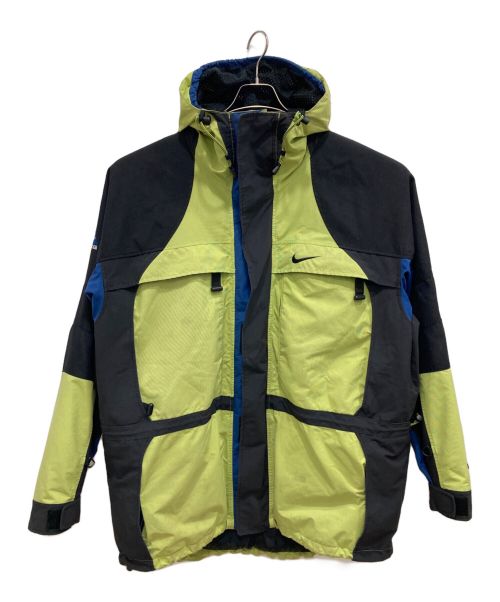 NIKE ACG（ナイキエージーシー）NIKE ACG (ナイキエージーシー) STORM FITマウンテンパーカー ブラック×グリーン サイズ:XXLの古着・服飾アイテム