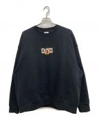 KITH×DISNEYキス×ディズニー）の古着「Mickey & Friends Mickey Classic Logo Crewneck」｜ブラック