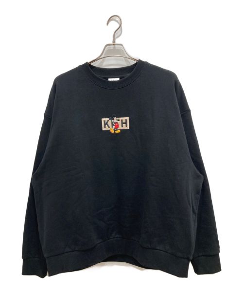 KITH（キス）KITH (キス) Disney (ディズニー) Mickey & Friends Mickey Classic Logo Crewneck ブラック サイズ:XLの古着・服飾アイテム