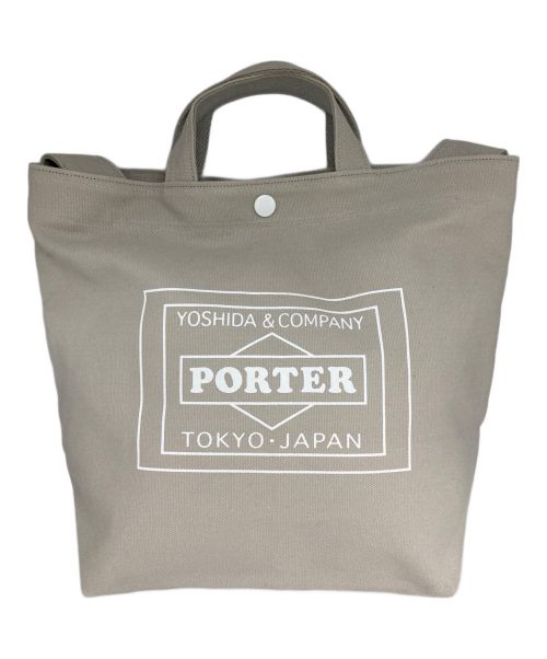 PORTER（ポーター）PORTER (ポーター) LOWERCASE (ロウワーケース) 2WAYキャンバスショルダーバッグ アイボリー 未使用品の古着・服飾アイテム