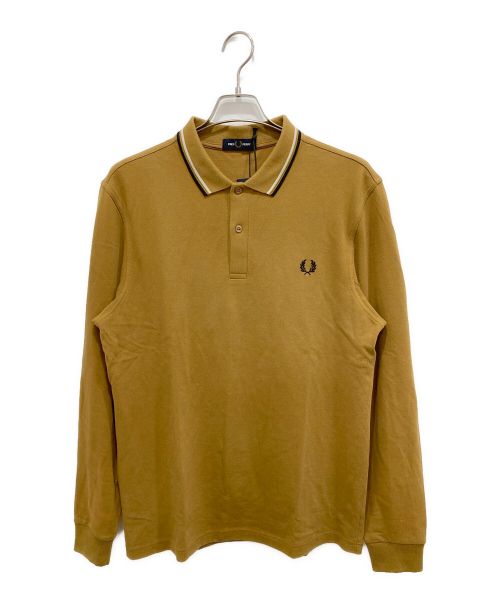 FRED PERRY（フレッドペリー）FRED PERRY (フレッドペリー) ワンポイントロゴポロシャツ ブラウン サイズ:Lの古着・服飾アイテム