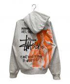 stussyステューシー）の古着「IST VENUS ZIP HOODIE」｜グレー