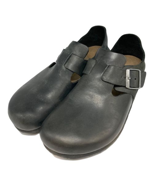 BIRKENSTOCK（ビルケンシュトック）BIRKENSTOCK (ビルケンシュトック) レザーサンダル ブラック サイズ:26.5cmの古着・服飾アイテム