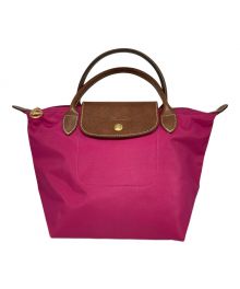 LONGCHAMP（ロンシャン）の古着「パッカブルハンドバッグ」｜ショッキングピンク