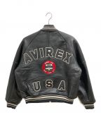 AVIREXアヴィレックス）の古着「VARSITY JACKET」｜ブラック