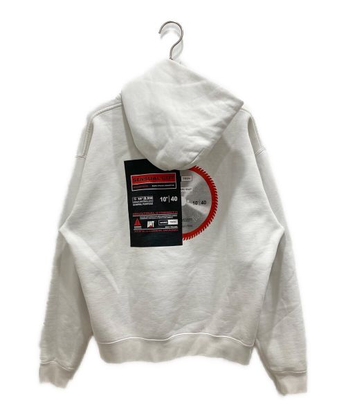 ALEXANDER WANG（アレキサンダーワン）ALEXANDER WANG (アレキサンダーワン) プリントスウェットパーカー ホワイト サイズ:XSの古着・服飾アイテム