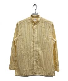 ANATOMICA（アナトミカ）の古着「BAND COLLAR SHIRTS CANDY STRIPE」｜イエロー