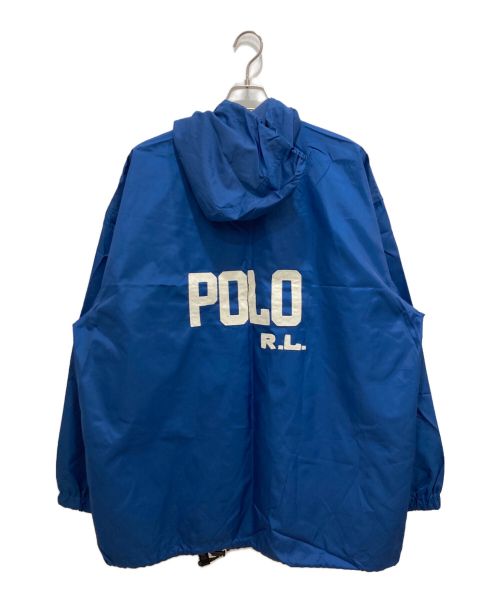 POLO SPORT（ポロスポーツ）POLO SPORT (ポロスポーツ) ナイロンフーディージャケット ブルー サイズ:Lの古着・服飾アイテム