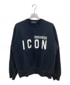 DSQUARED2ディースクエアード）の古着「ICONスウェット」｜ブラック