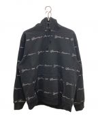 SUPREMEシュプリーム）の古着「Script Stripe Hooded Sweatshirt」｜ブラック