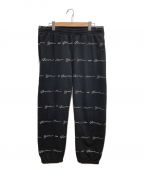 SUPREMEシュプリーム）の古着「Script Stripe Sweatpant」｜ブラック