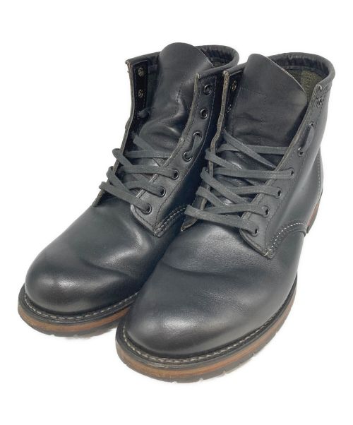 RED WING（レッドウィング）RED WING (レッドウィング) 6インチラウンドトゥブーツ ブラック サイズ:US 8D(26.0cm)の古着・服飾アイテム