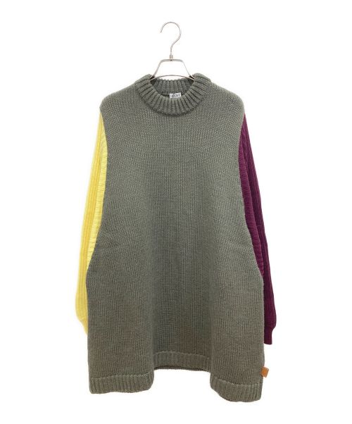 LOEWE（ロエベ）LOEWE (ロエベ) Oversized color block sweater マルチカラー サイズ:Sの古着・服飾アイテム