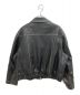 DIDDI MODA (ディディモーダ) RETRO LEATHER JACKET WITH RIBBON ブラック サイズ:M：8000円