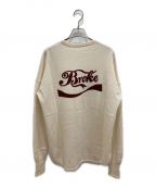 GOOD GRIEF!グッドグリーフ）の古着「Cashmere Logo Knit Pullover」｜アイボリー