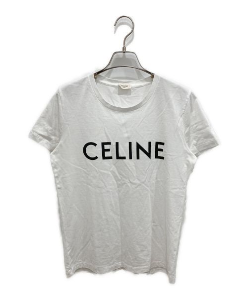 CELINE（セリーヌ）CELINE (セリーヌ) ロゴカットソー ホワイト サイズ:Sの古着・服飾アイテム