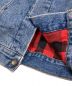 中古・古着 LEVI'S (リーバイス) ブロックチェックライナーデニムジャケット インディゴ サイズ:L：10000円