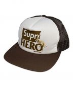 SUPREMEシュプリーム）の古着「ANTI HERO Mesh Back 5-Panel Cap」｜ブラウン