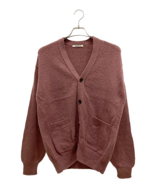 AURALEE（オーラリー）AURALEE (オーラリー) PURE SHETLAND WOOL KNIT CARDIGAN レッドブラウン サイズ:3の古着・服飾アイテム