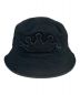 stussy（ステューシー）の古着「CROWN APPLIQUE BUCKET HAT」｜ブラック