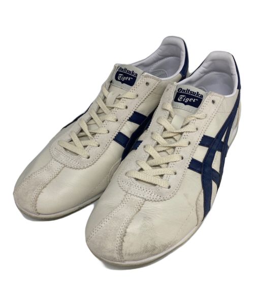 Onitsuka Tiger（オニツカタイガー）Onitsuka Tiger (オニツカタイガー) ローカットスニーカー ブルー×ホワイト サイズ:26cmの古着・服飾アイテム