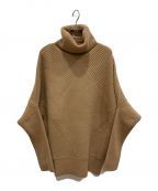 DEUXIEME CLASSEドゥーズィエム クラス）の古着「タートルネック Asymmetry Knit」｜キャメル