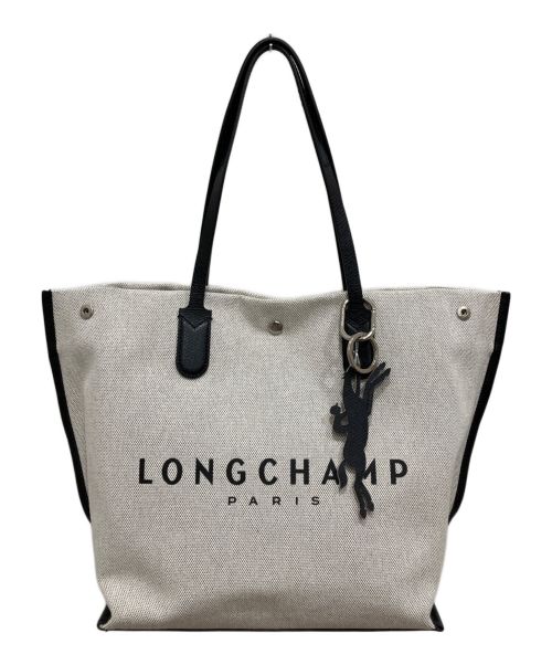 LONGCHAMP（ロンシャン）LONGCHAMP (ロンシャン) ショッピングトートバッグ グレーの古着・服飾アイテム