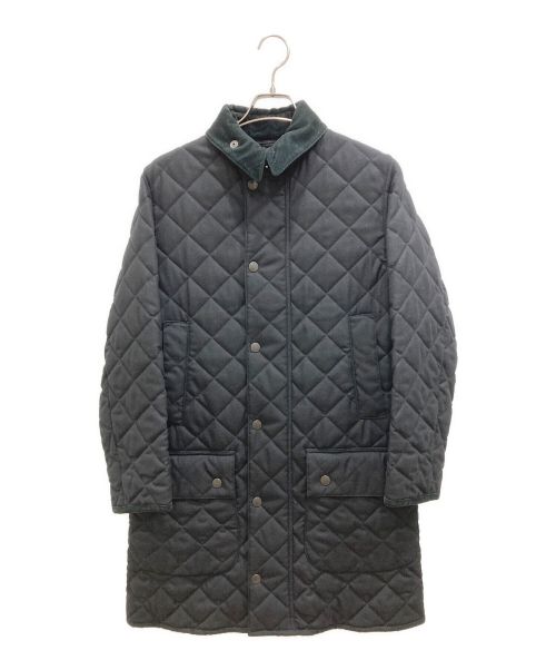 Barbour（バブアー）Barbour (バブアー) SHIPS (シップス) SLフィットボーダーキルティングコート ブラック サイズ:34の古着・服飾アイテム