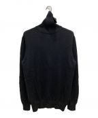 MOON CASTLEムーンキャッスル）の古着「Wool Heavy Weight Turtle Neck Knit」｜ブラック