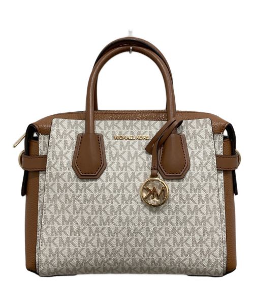 MICHAEL KORS（マイケルコース）MICHAEL KORS (マイケルコース) トップジップベルテッドサッチェルスモール ベージュ 未使用品の古着・服飾アイテム