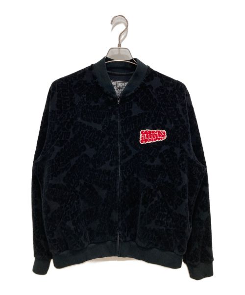 Hysteric Glamour（ヒステリックグラマー）Hysteric Glamour (ヒステリックグラマー) FLAME LOGO柄ジャカードジャンパー ブラック サイズ:Lの古着・服飾アイテム