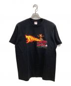 SUPREME×THRASHERシュプリーム×スラッシャー）の古着「Thrasher Back Tail Tee」｜ブラック