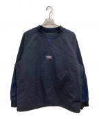 UMBRO×JOURNAL STANDARDアンブロ×ジャーナル スタンダード）の古着「DRILL SWEAT TOP」｜ネイビー